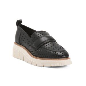LIVERPOOL LA Black Leather Rosemead Loafers